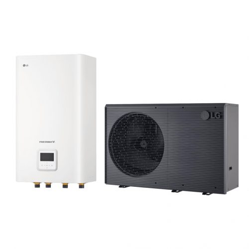 LG Therma-V HM121HF monoblokkos levegő-víz hőszivattyú hidromodul egységgel 12 kW